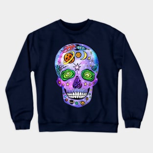 Day of the Dead Space Skull Crewneck Sweatshirt